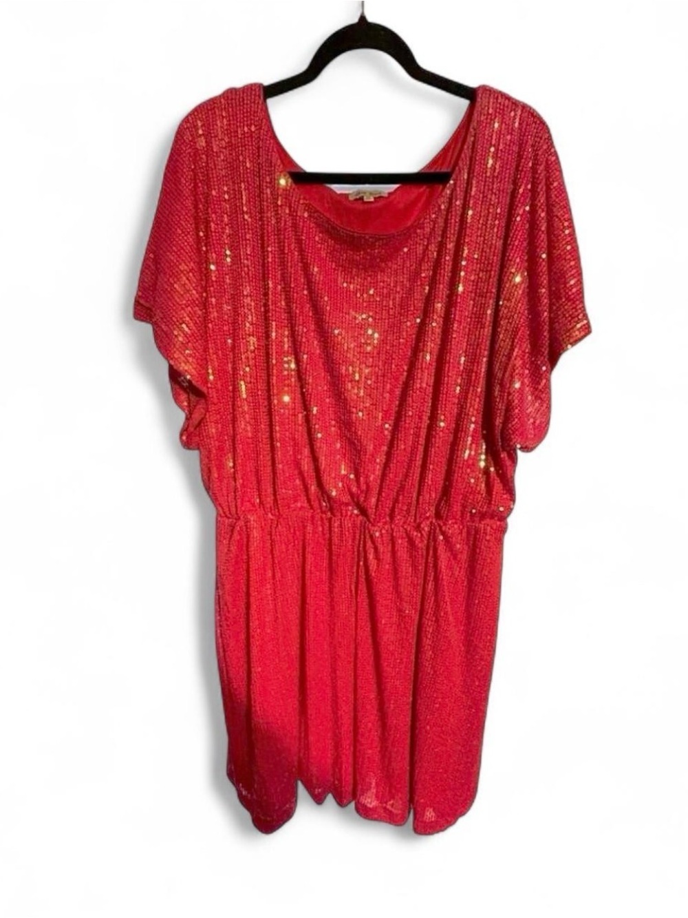 white birch Hot Pink Sequin Mini Dress
